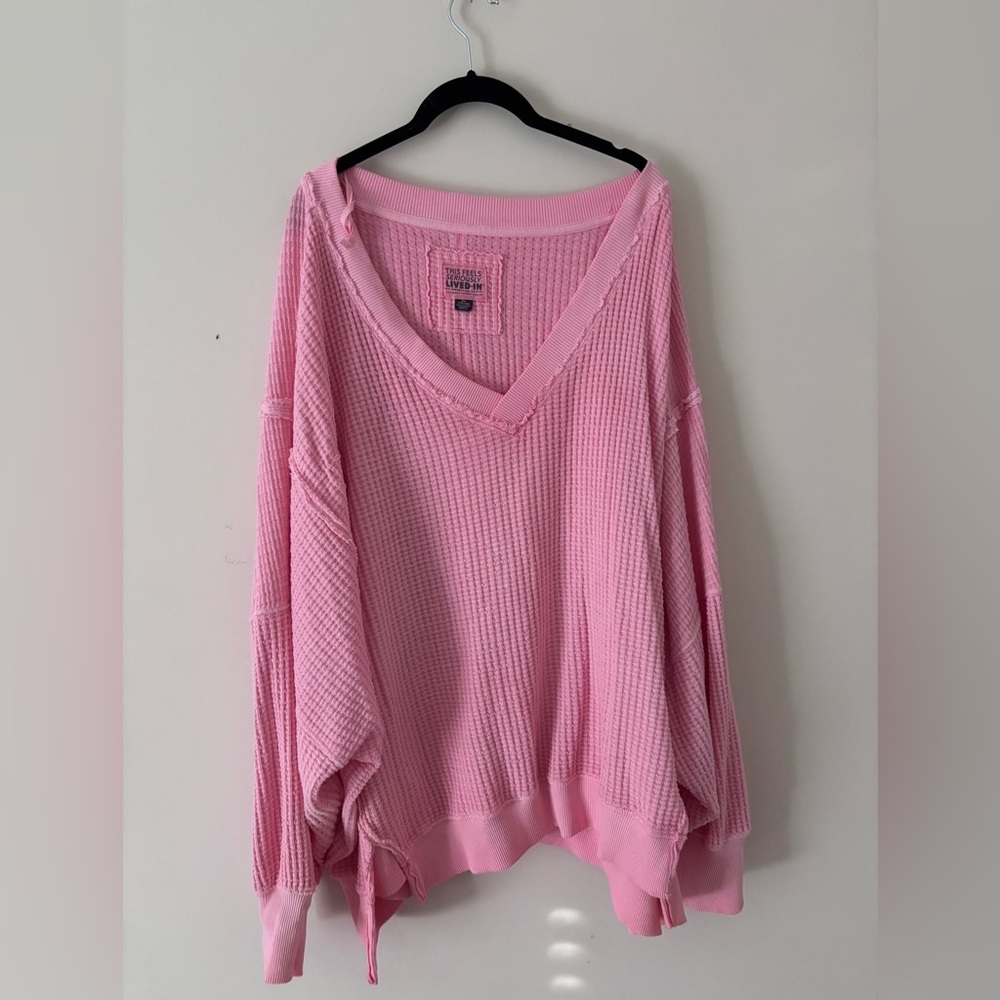 Airie Soft Pink Textured Top